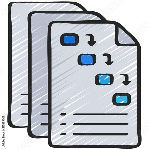 Waterfall Backlog Icon