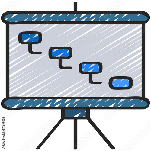 Waterfall Presentation Icon