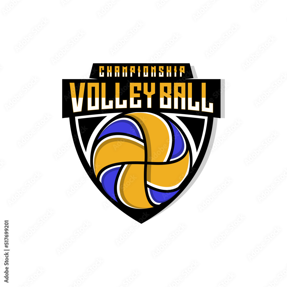 Fototapeta premium Volleyball logo vector design template