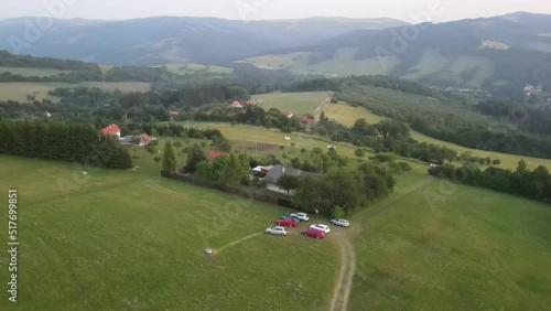 view of the village from the hill