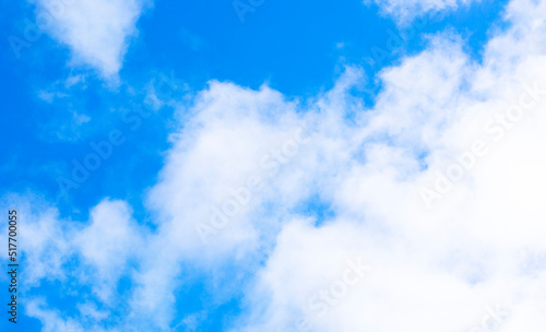 Beautiful blue sky with white clouds. The perfect background for a screensaver on your computer or smartphone