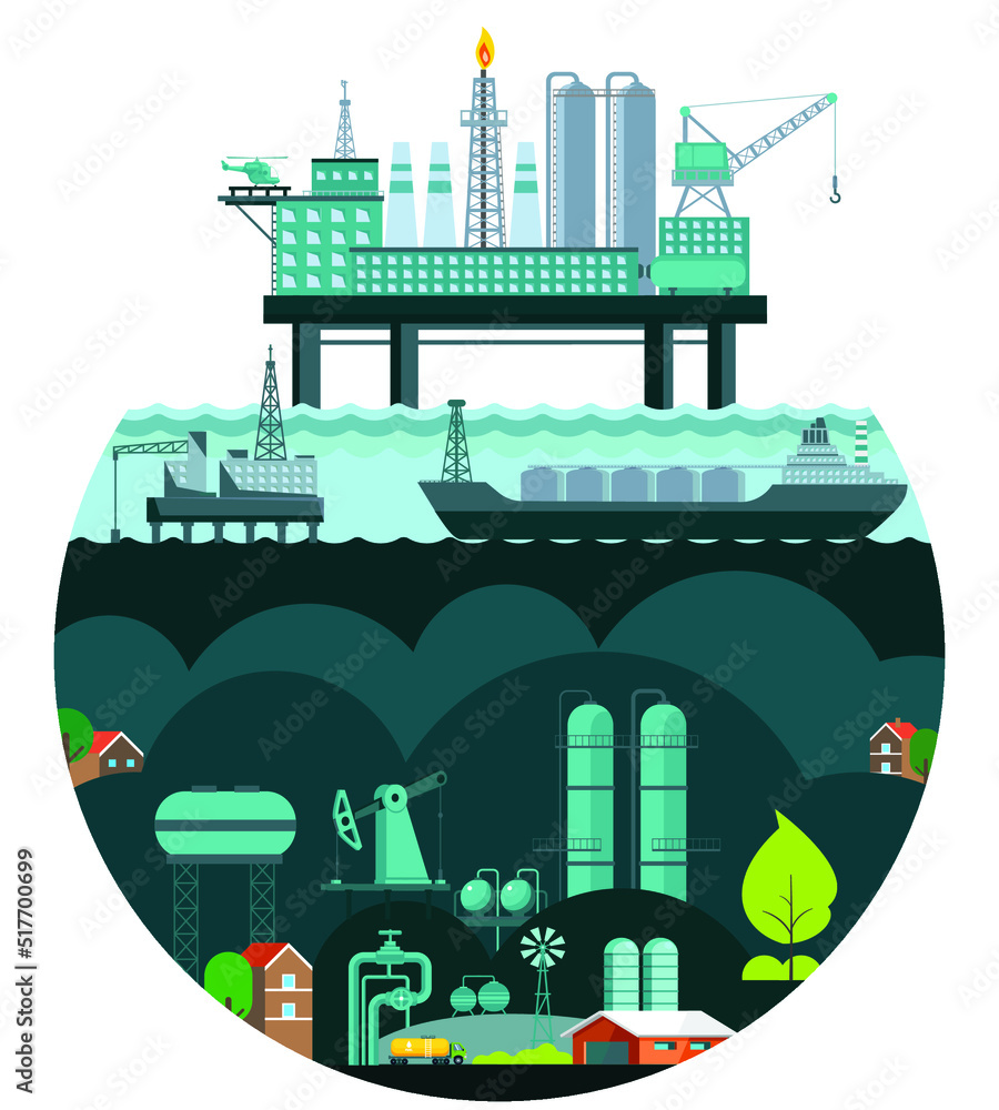 Oil and Gas industry concept