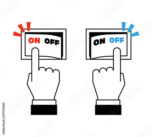 スイッチをON　OFFする指