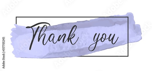 Vintage vector thank you handwritten inscription. hand drawn lettering. Thank you calligraphy. Thank you card. Vector illustration.