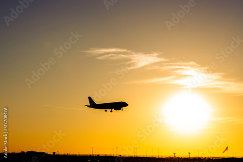 plane in the sunset © Matt