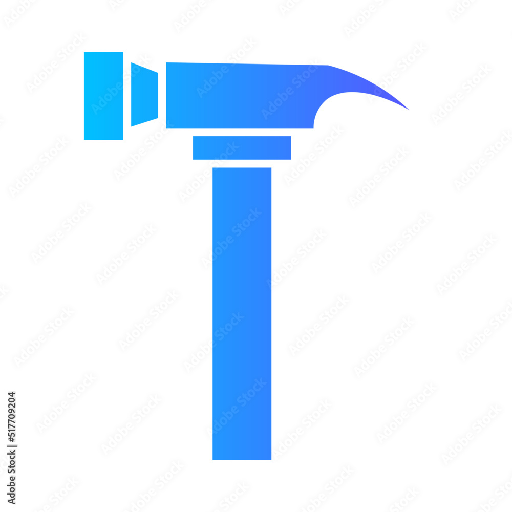 hammer gradient icon hammer gradient icon