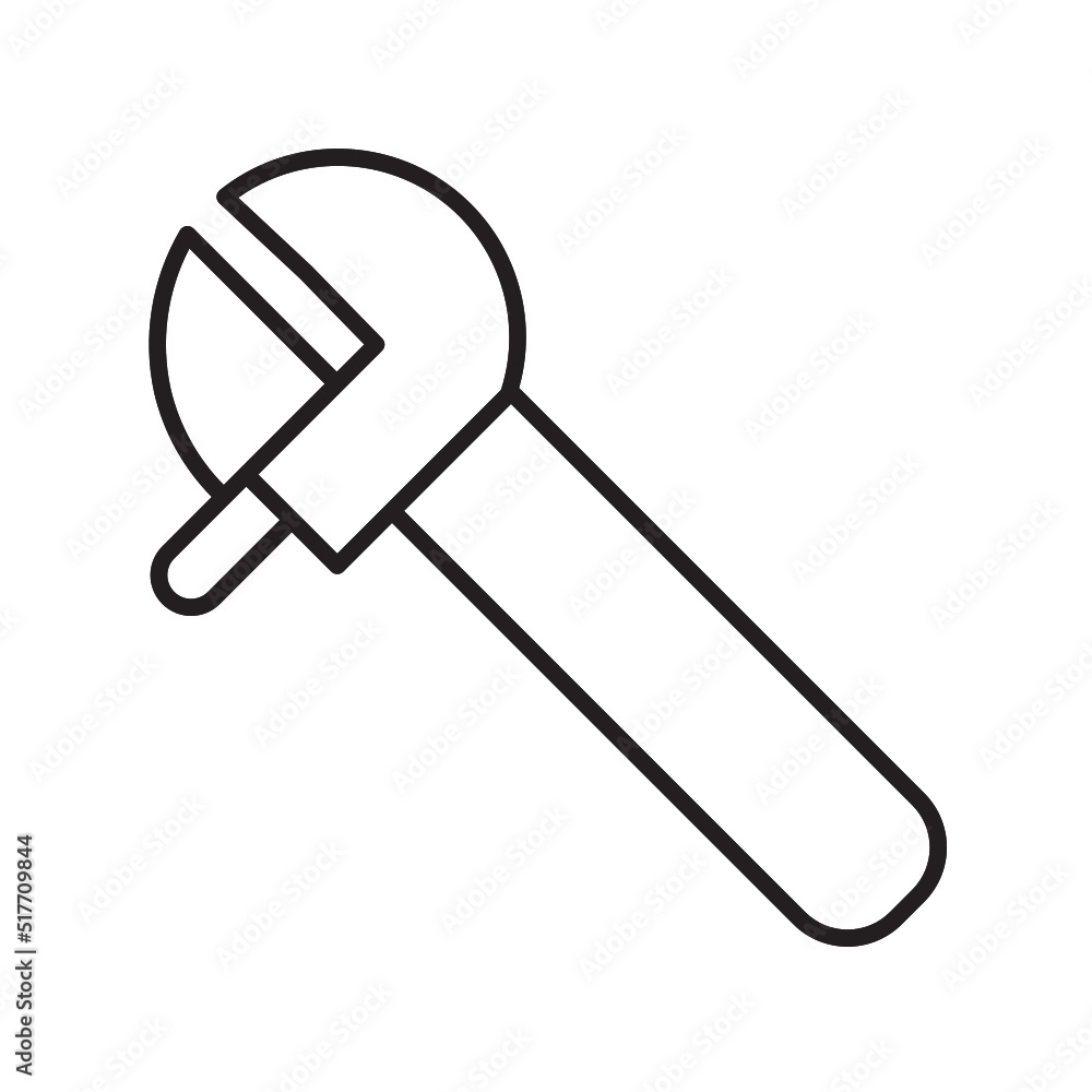 wrench line icon wrench line icon