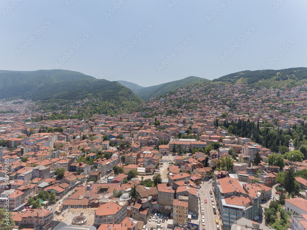 Aerial view of city of Bursa, Turkey