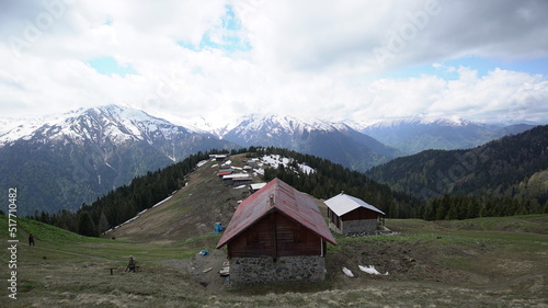 Mountain hut in the mountains of Black Sea, Turkey