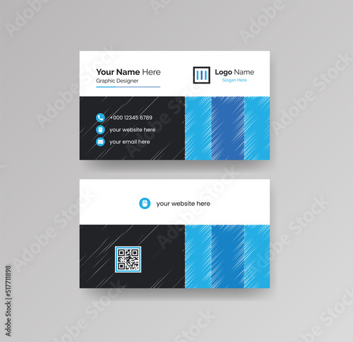 Modern Creative and Clean Business Card Design Template Vector