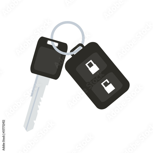 Car key with remote control car vector
