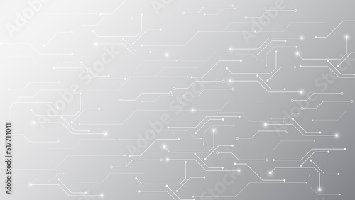 Grey white Abstract technology background, Hi tech digital connect, communication, high technology concept, science background