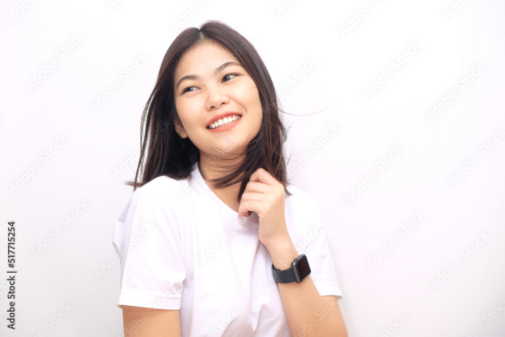 Smiling happy young asian women close up portrait Smiling happy young asian women close up portrait