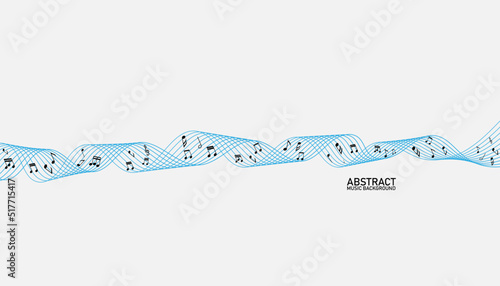 Various music notes on a solide white background.
