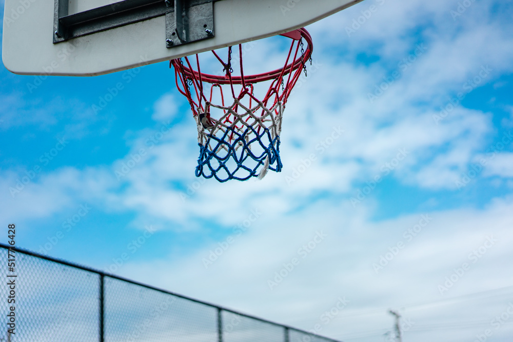 Playground basketball hoop