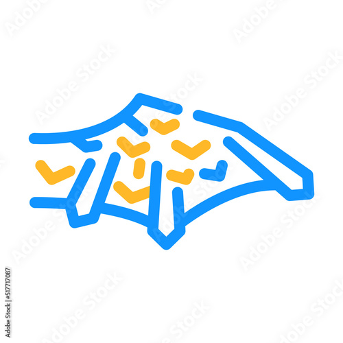 iron stone wing color icon vector. iron stone wing sign. isolated symbol illustration