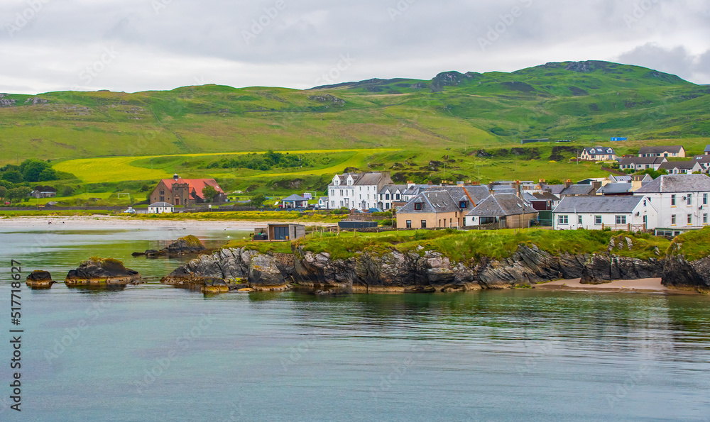 Buchten und sanften, grünen Hügeln, Landschafft schottische Hebriden-Insel Islay  