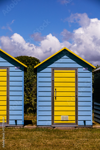 Shades of blue. A day in the british south coast, in Felpham, near brighton. © laura