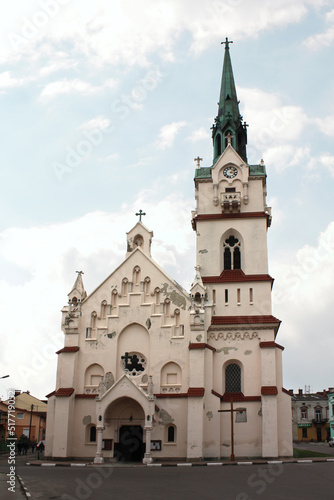 Catholic neo-gothic church of the Hodegetria of the Mother of God in Stryi, Lviv region, Ukraine