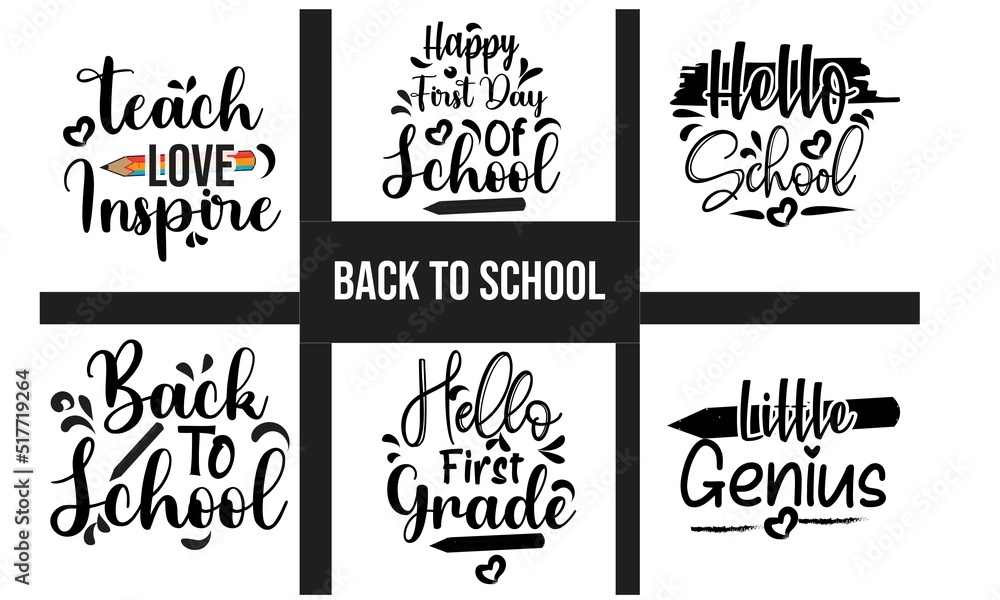 Back To School Bundle Design Back To School Bundle Design