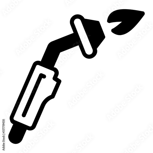 Gas Torch Pistol for arc welding Concept, Mig Flame Gun Vector Icon Design, Fire Burner Sign, Arc welding equipment and Metal Work Symbol, Construction and Industrial manufacturing Sign, 