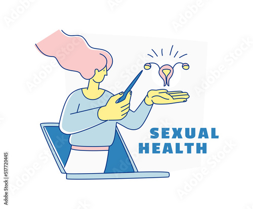 Women reproductive system. Online School Sexuality Education Program.