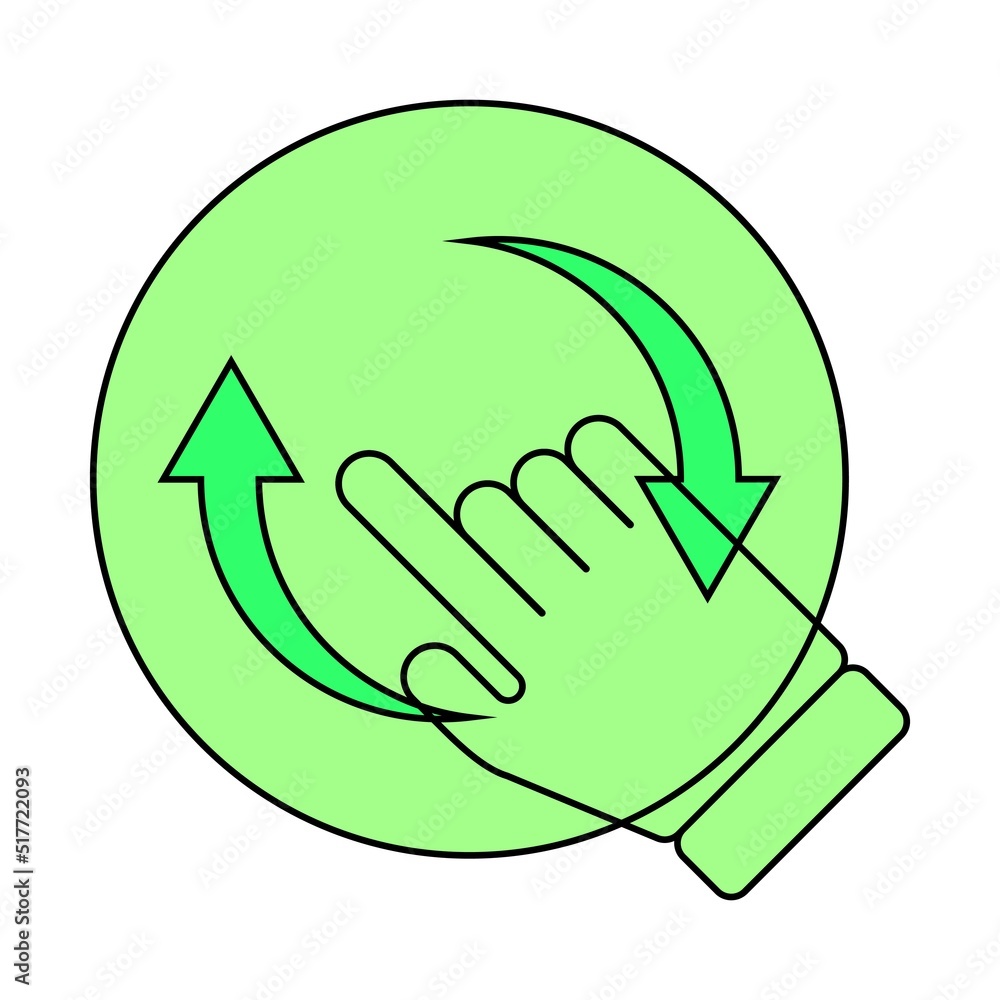 refresh icon in green color on white background refresh icon in green color on white background
