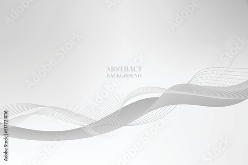 Elegant Background With Silver Wave Lines Pattern Abstract. Wallpaper Vector