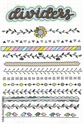 The design of the borderline  flower pattern  leaf pattern  natural design for flyers  wedding cards  post decorations.