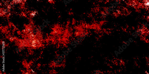 Red grunge abstract background texture black concrete wall, grunge halloween background. Scary Red and black horror background. Dark grunge red concrete