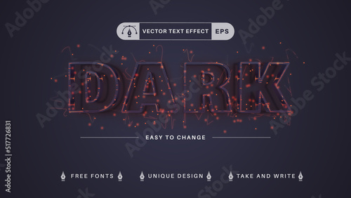 Halloween Editable Text Effects, Font Styles