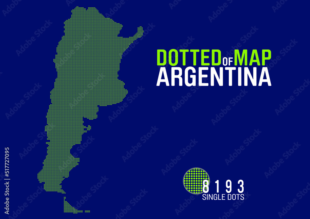 dotted map of argentina