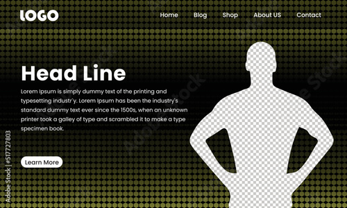 WEB background. First page background. Landing page template. Vector illustration. EPS 10