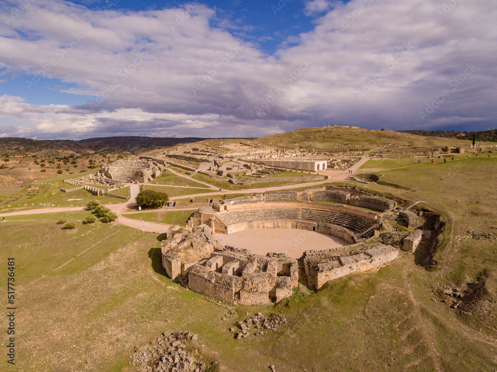 Anfiteatro de Segóbriga, parque arqueológico de Segóbriga, Saelices, Cuenca, Castilla-La Mancha, Spain