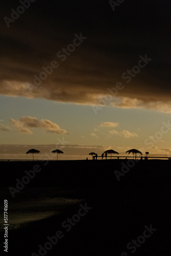 sunset at the beach