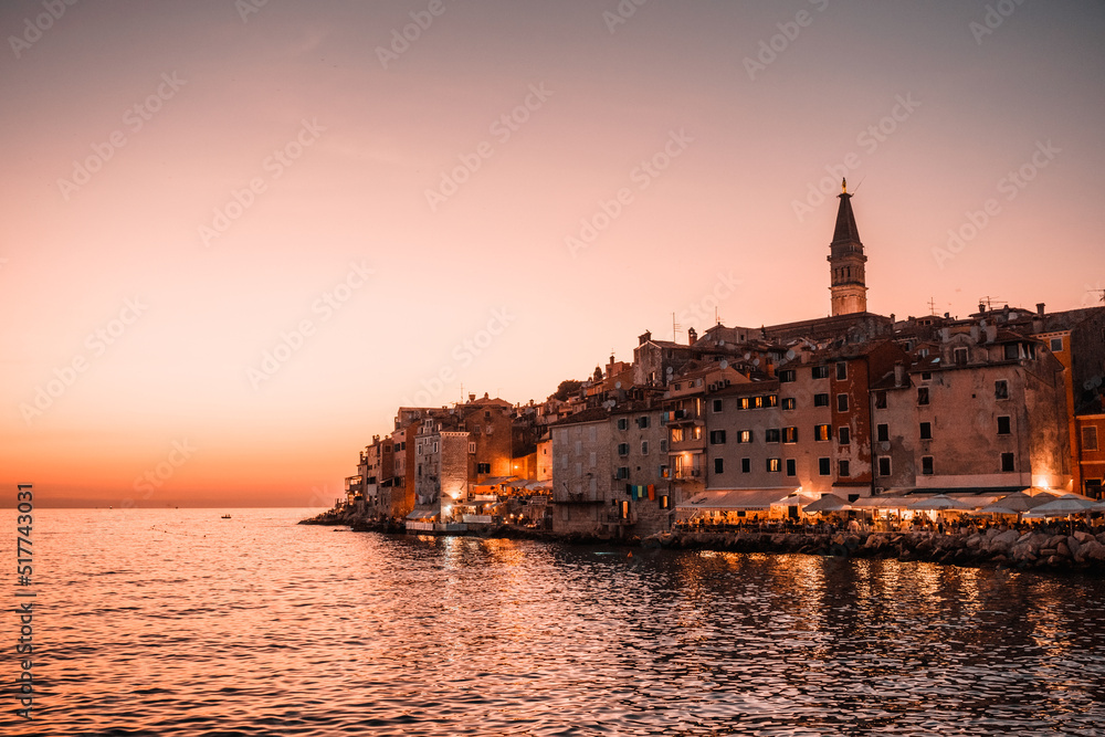 Considered one of the most beautiful towns on the Istrian coast, Rovinj is an atmospheric village gathered on a small peninsula jutting into the sea.