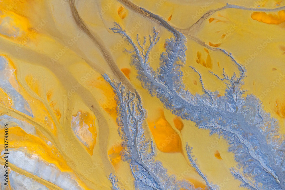 Abstract soil background with colorful stains Abstract soil background with colorful stains