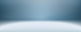 Blue empty room studio gradient used for background and display your product, vector