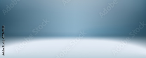 Fotografie, Obraz Blue empty room studio gradient used for background and display your product, ve