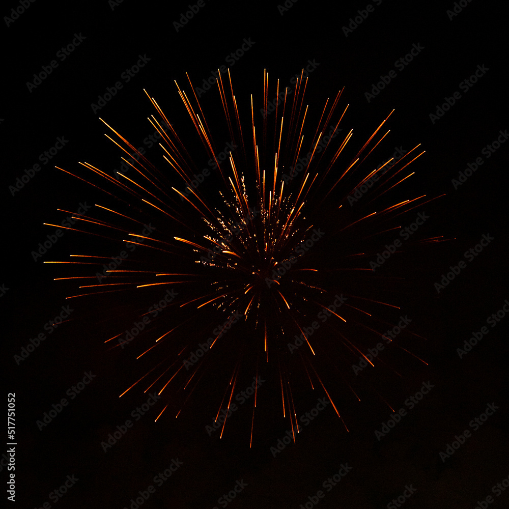 Fireworks exploding against black background Fireworks exploding against black background