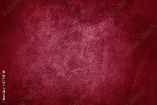 Beautiful red background with genuine leather texture