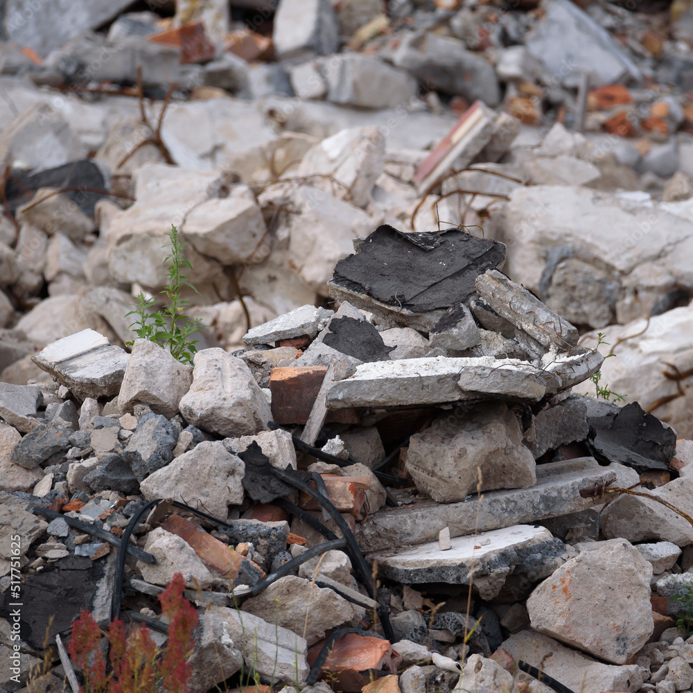 PILE OF RUBBLE - Bricks and concrete from a dilapidated building
PILE OF RUBBLE - Bricks and concrete from a dilapidated building