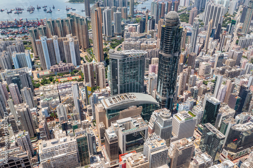 Mong Kok, Hong Kong Top view of Hong Kong city