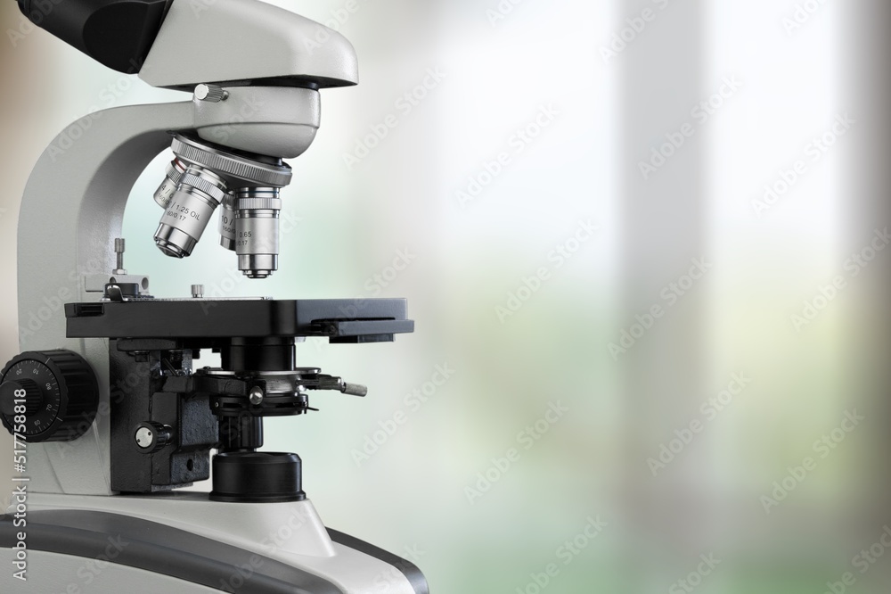 scientist prepare blood sample for research on microscope. Placing blood sample on slide. Science and medicine concept. scientist prepare blood sample for research on microscope. Placing blood sample on slide. Science and medicine concept.