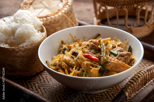 Tradition Northern Thai food. Gang Ho Curry , Lanna Thai food concept.
