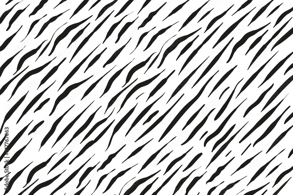 Abstract vector black and white background, freehand brush strokes, zebra pattern imitation. Abstract vector black and white background, freehand brush strokes, zebra pattern imitation.
