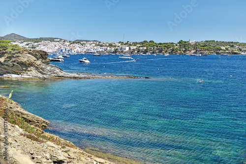 Gerona, Cadaques, Spain: 07.16.2022; The stone of mountains of Cadaques