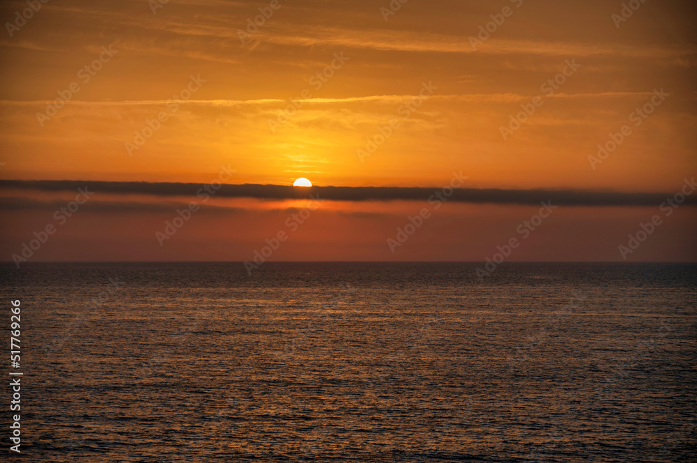 Sunsent over water Sunsent over water