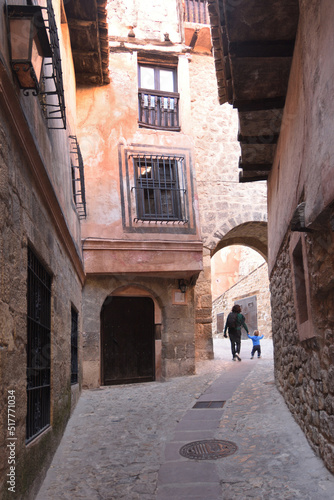 street and carners of old  town of Albarracin, Teruel province, Spain photo