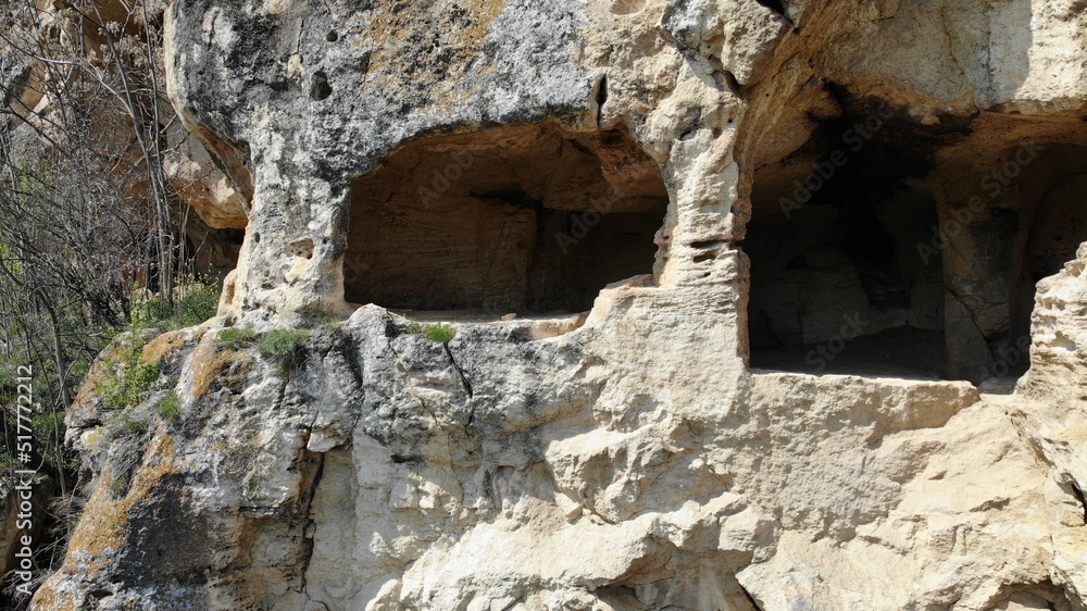 rock-hewn church premise in the Ruse Lom river valley